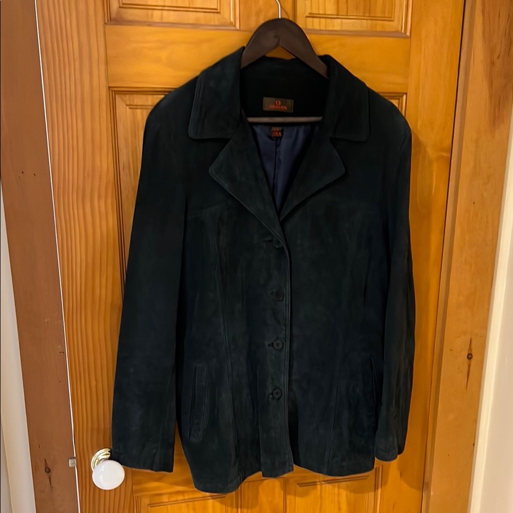 Danier Dark Blue Suede Jacket